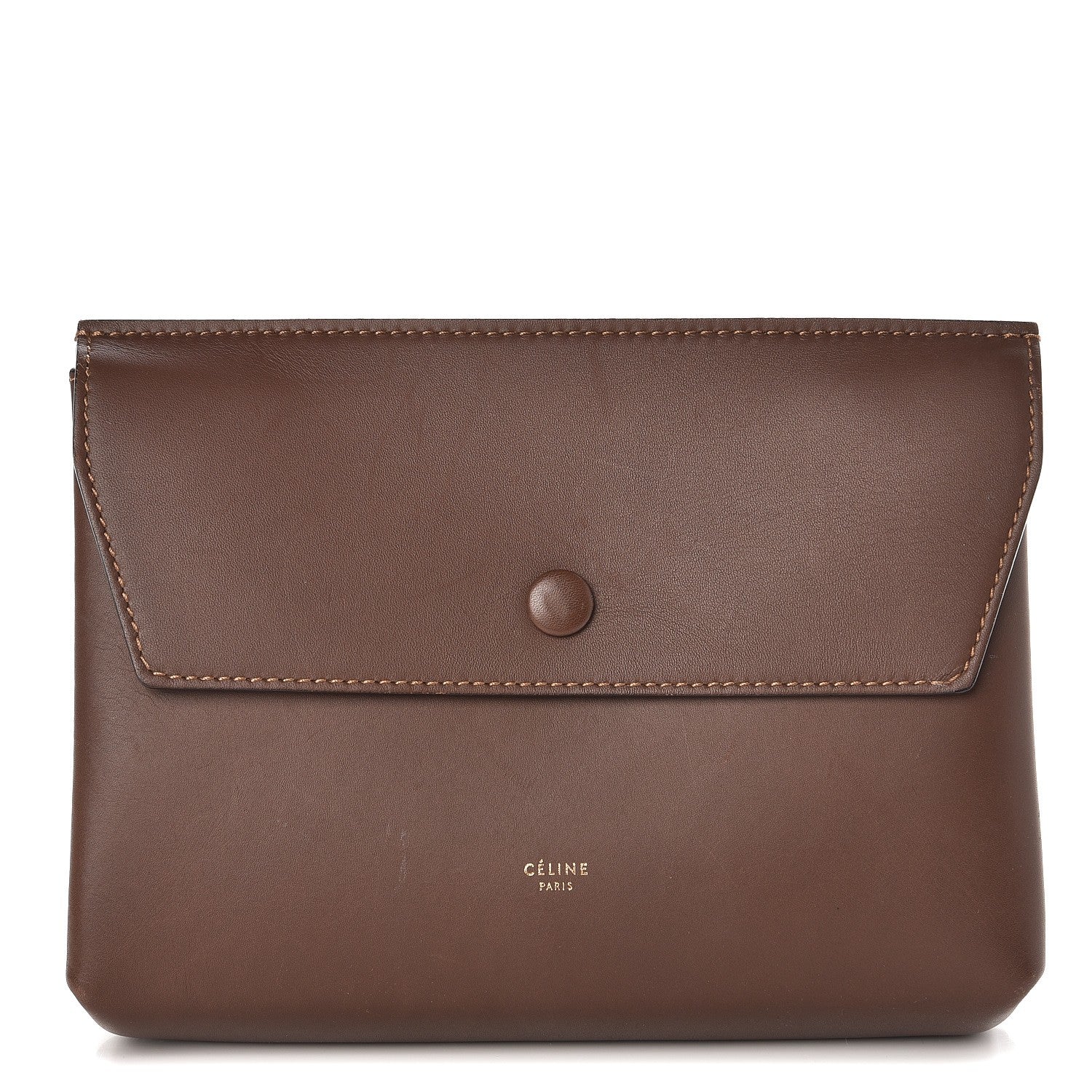 Celine Natural Calfskin Companion Pouch Acajou 1 of 7