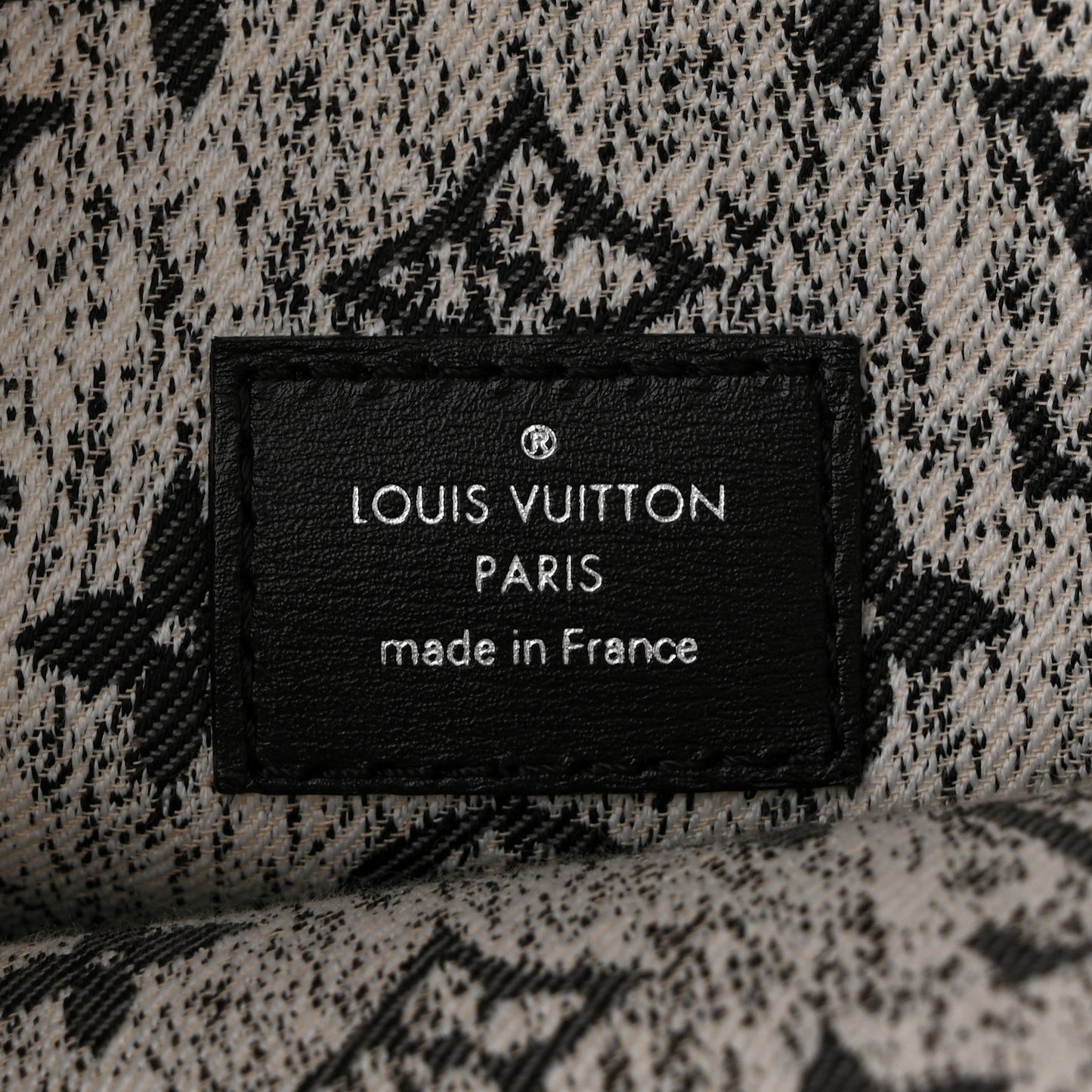 Monogram Jacquard Denim Onthego MM Black
