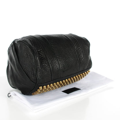 Alexander Wang Pebbled Lambskin Rocco Black Antique Brass Hardware 4 of 6