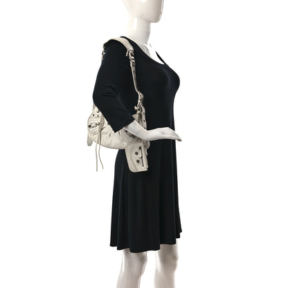 Balenciaga Agneau Arena Le Cagole Shoulder Bag XS Optic White 2 of 20