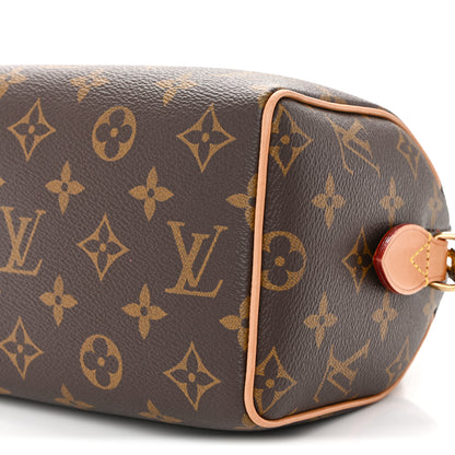 Louis Vuitton Monogram Speedy Bandouliere 20 Black 9 of 9