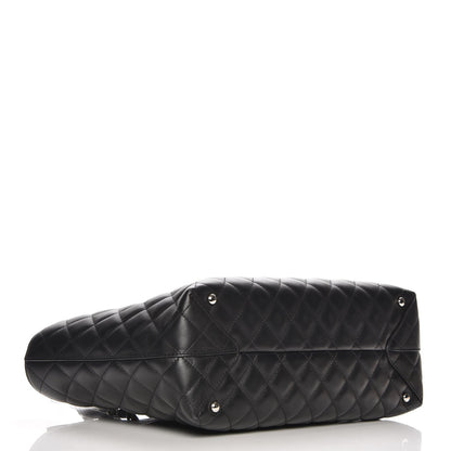 Chanel Calfskin Quilted Large Shopping Tote Black 5 of 8