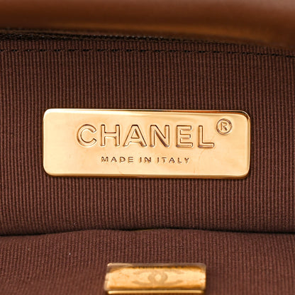 Chanel Lambskin Quilted Medium Chanel 19 Flap Dark Brown 6 of 11