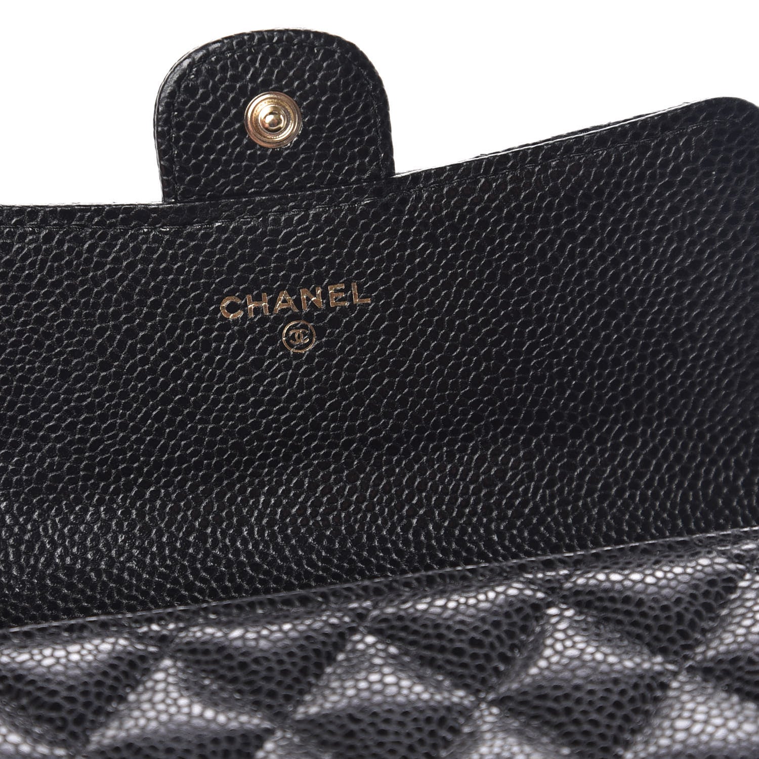 Chanel Caviar Quilted Medium Flap Wallet Black 6 of 11