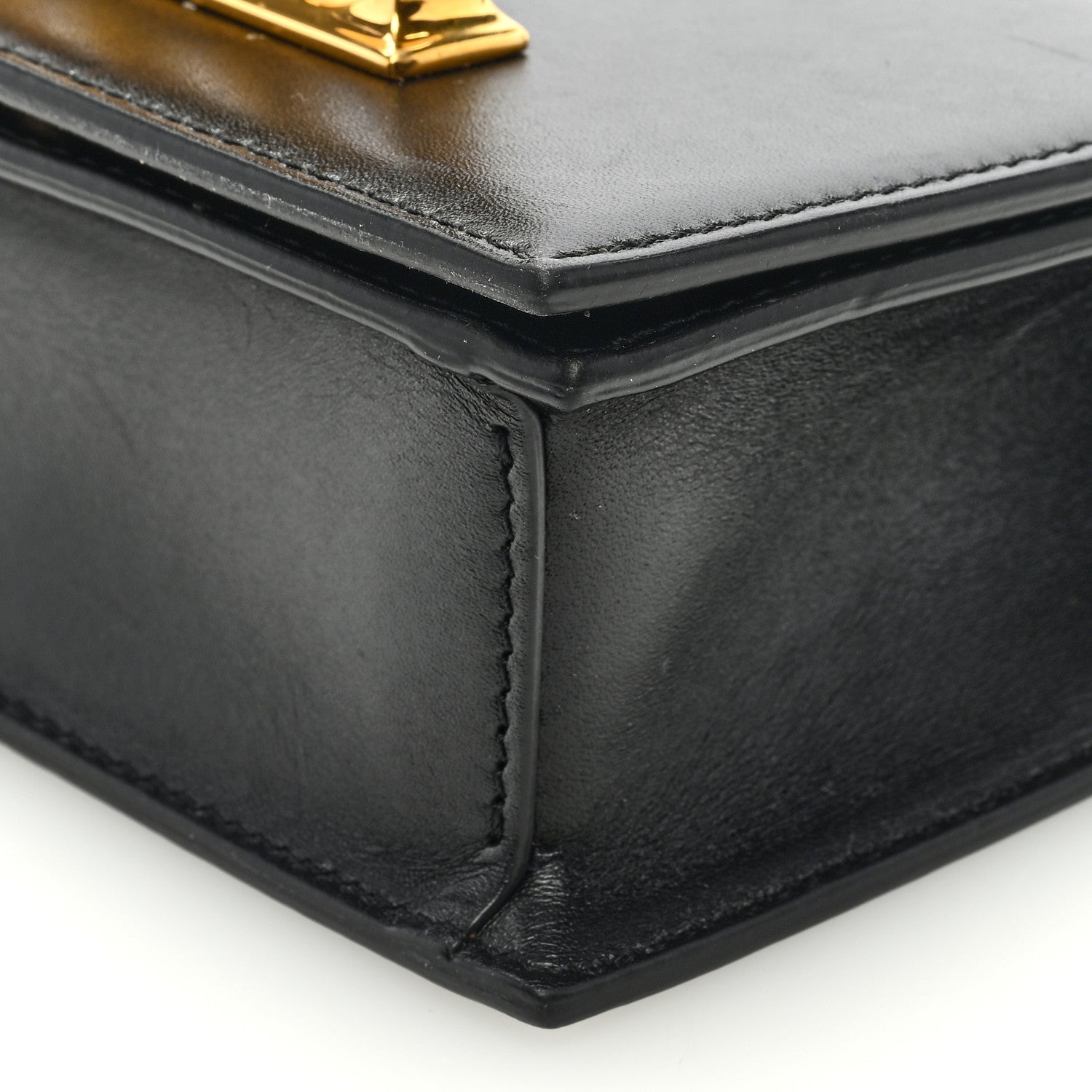 Alexander McQueen Calfskin Mini Jeweled Knuckle Satchel Black 8 of 9