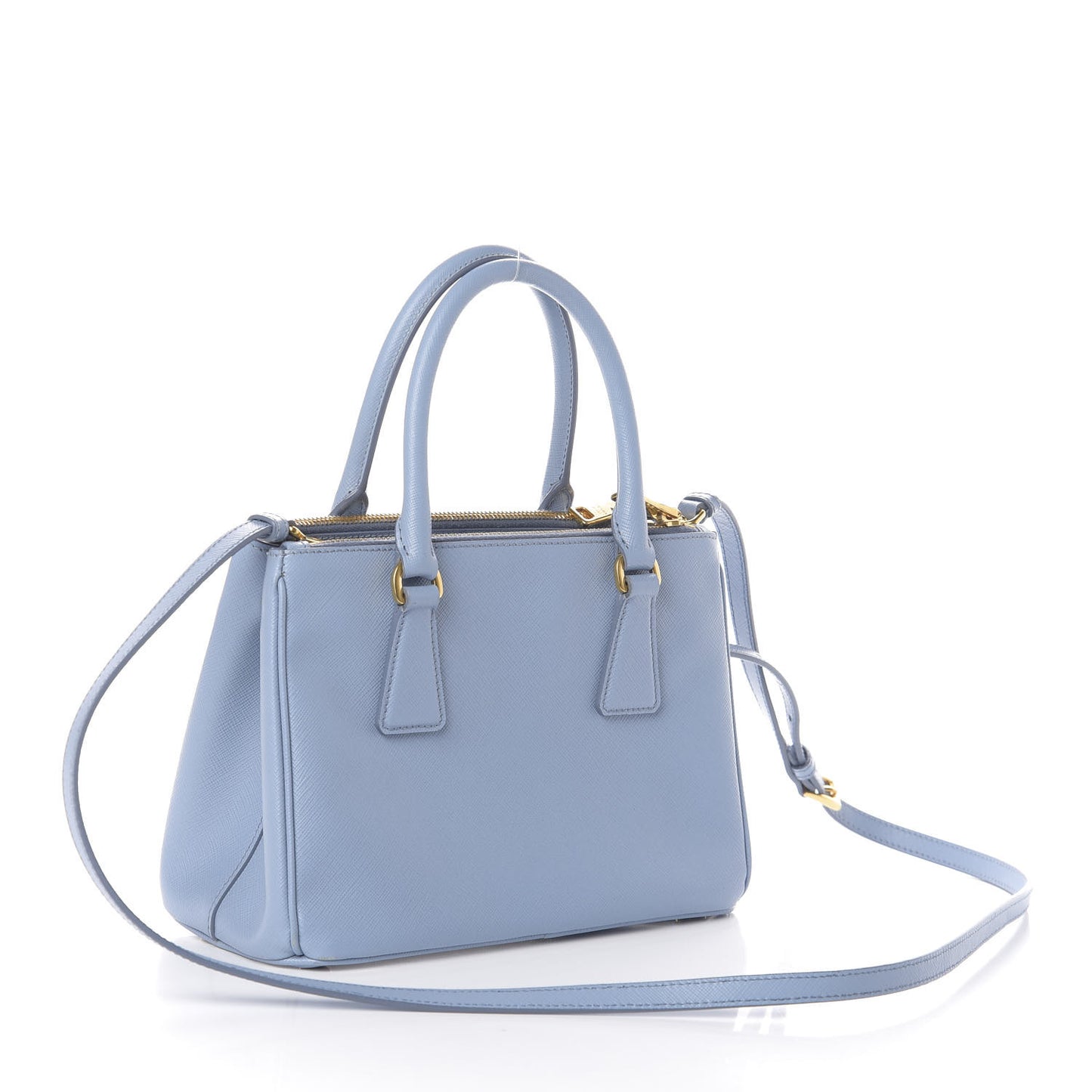 Saffiano Mini Galleria Double Zip Tote Astrale