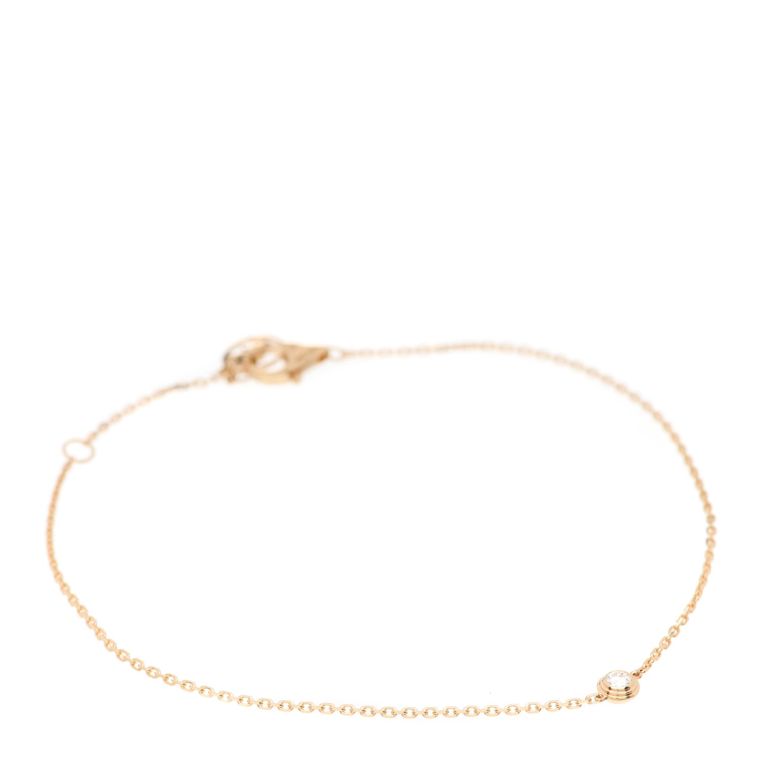 Cartier 18K Yellow Gold Diamond XS D'Amour Bracelet 1 of 5