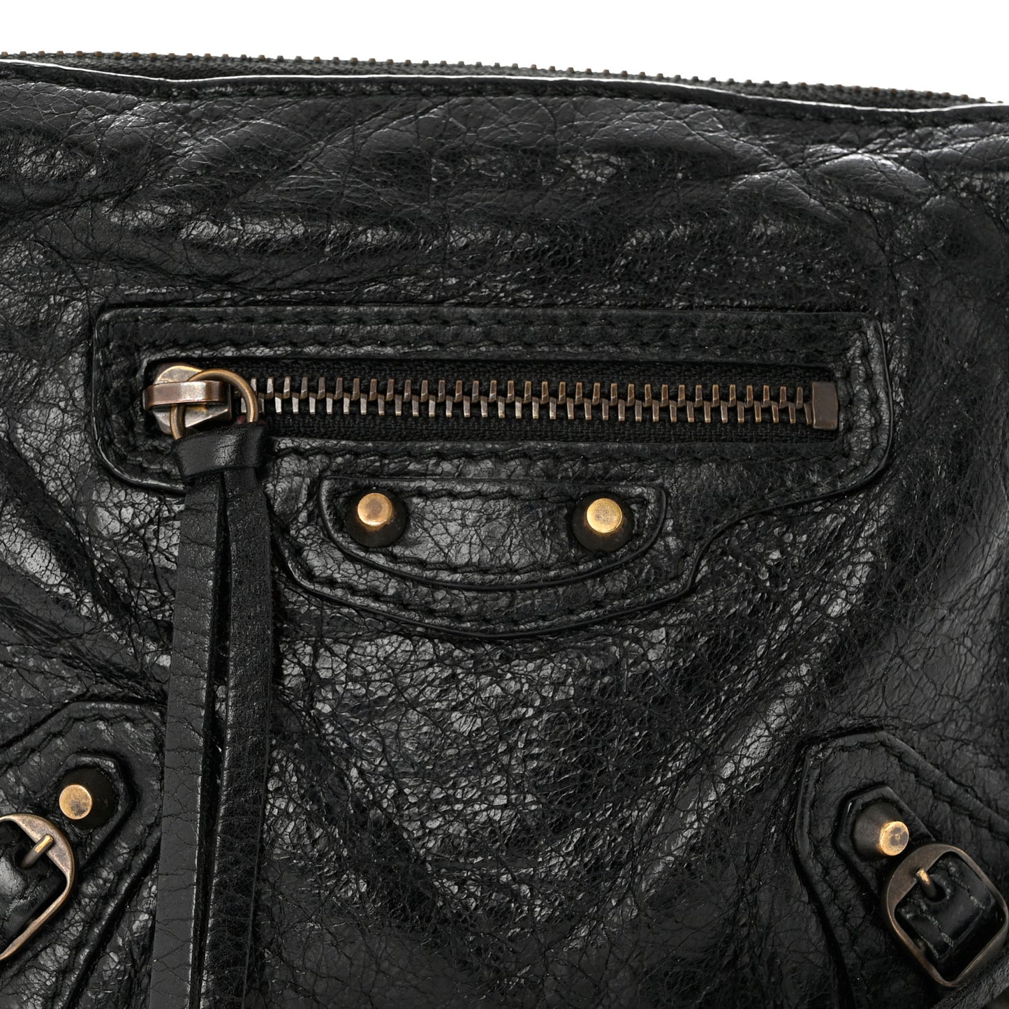 Agneau Classic Hardware XS Reporter Crossbody Black