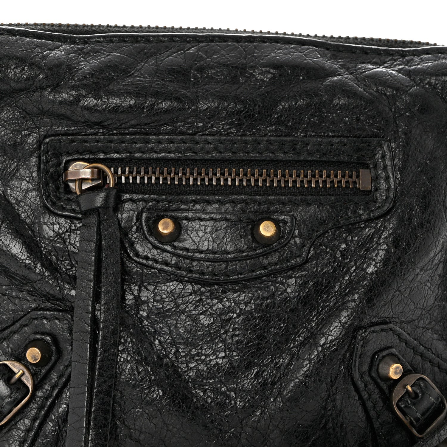 Balenciaga Agneau Classic Hardware XS Reporter Crossbody Black 8 of 10