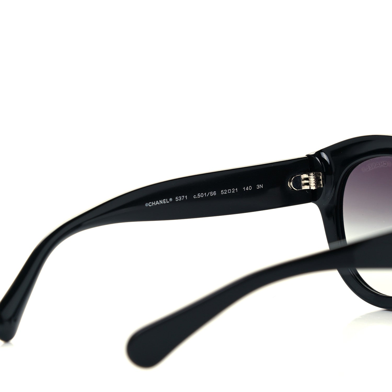 Chanel Acetate Butterfly Sunglasses 5371 Black 5 of 8