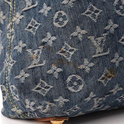 Louis Vuitton Monogram Denim Baggy PM Blue 12 of 13
