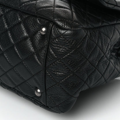 Chanel Calfskin Quilted XXL Travel Flap Bag Black 10 of 11