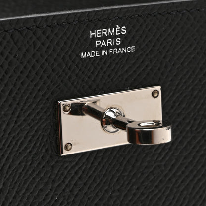 Hermes Epsom Kelly Wallet To Go Black 7 of 12