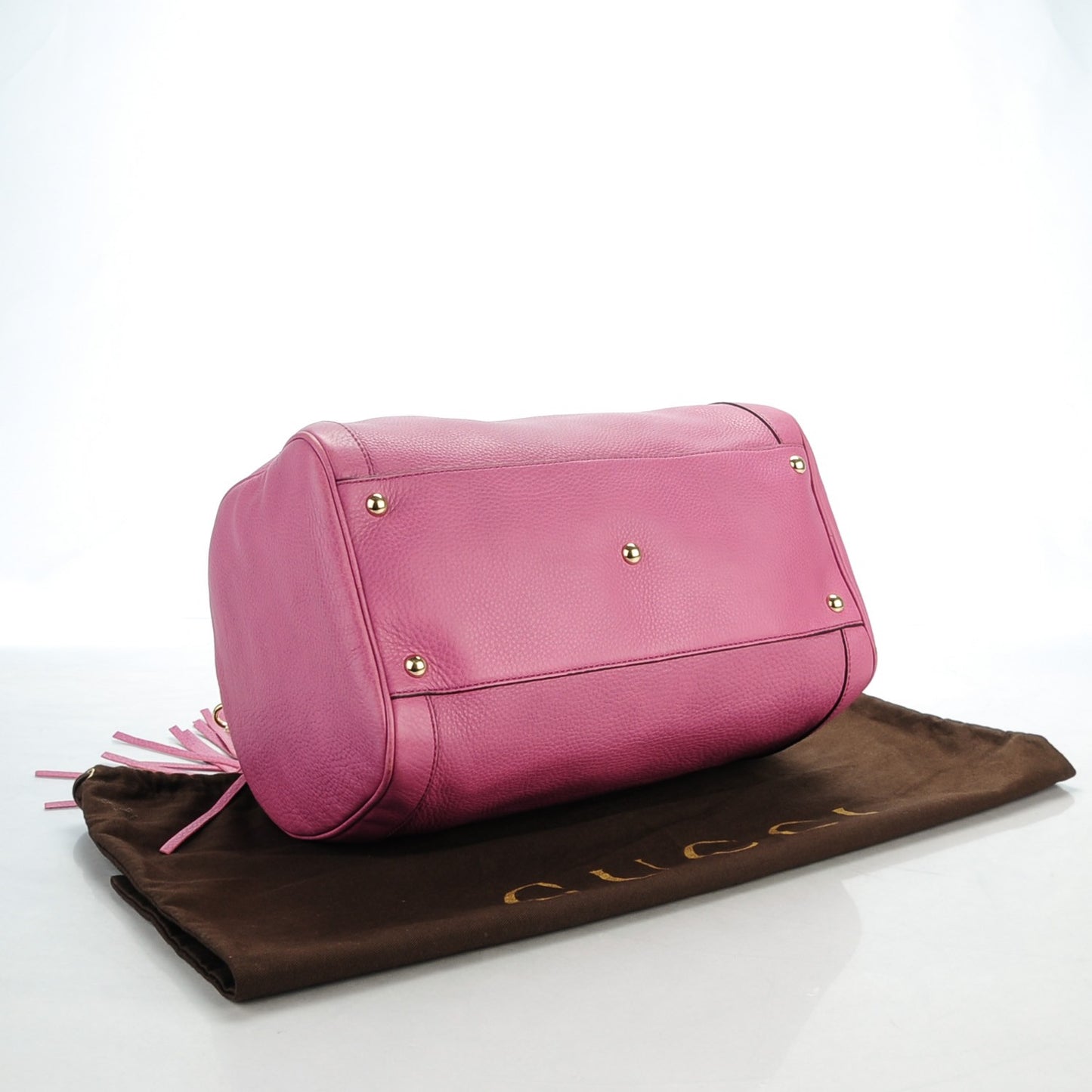 Pebbled Calfskin Medium Soho Boston Fresia Rose