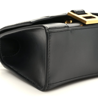 Balenciaga Shiny Box Calfskin Hourglass Top Handle Bag XS Black 9 of 10