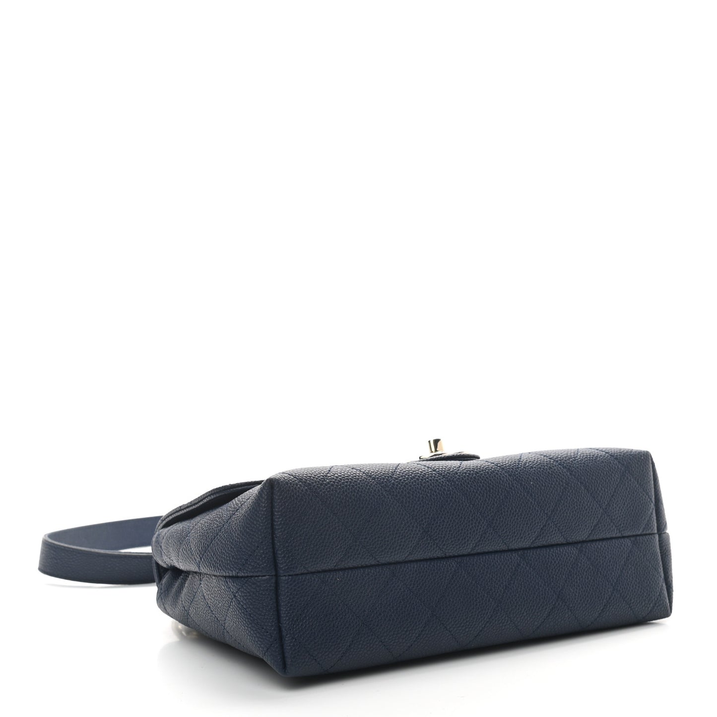 Caviar Quilted City Walk Flap Navy Blue