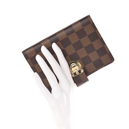 Louis Vuitton Damier Ebene Koala Small Ring Agenda Cover Red 2 of 6
