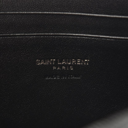 Saint Laurent Grain De Poudre Matelasse Monogram Mini Lou Camera Bag Black 6 of 8