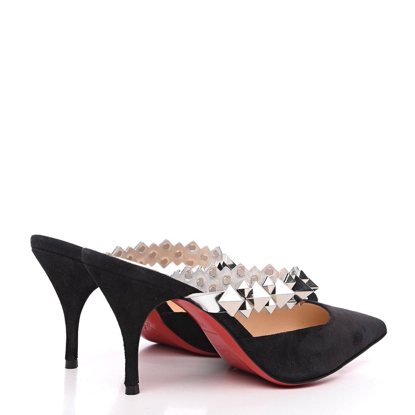 Veau Velours Specchio Planet Choc 80 Mule 35 Black