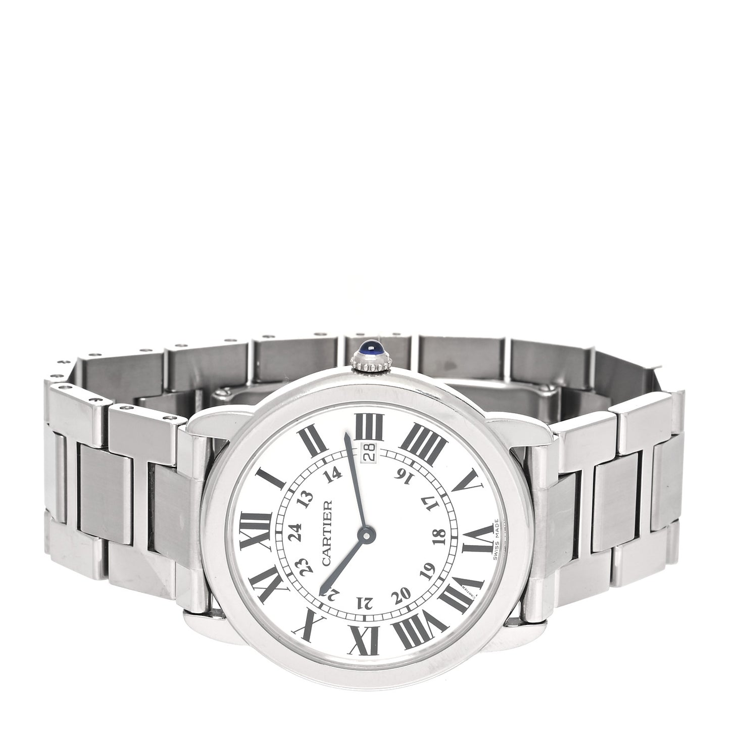 Stainless Steel 36mm Ronde Solo Quartz Watch