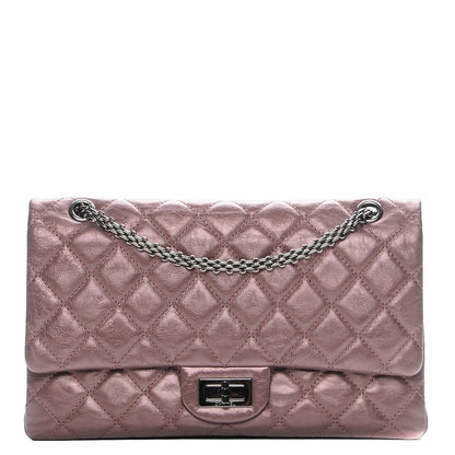 Chanel Metallic Aged Calfskin Quilted 2.55 Reissue 227 Flap Rose Fonce 1 of 8