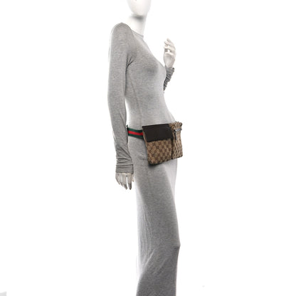 Gucci Monogram Web Belt Bag Dark Brown 2 of 10
