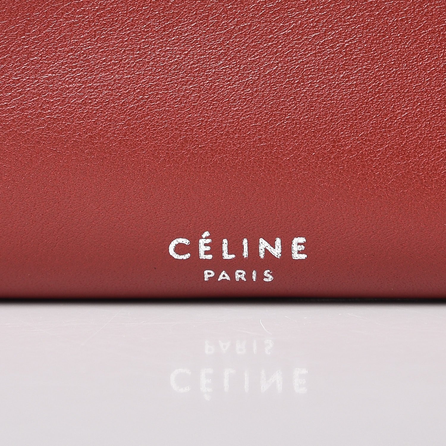 Celine Calfskin Small Ribbon Shoulder Bag Merlot 6 of 8