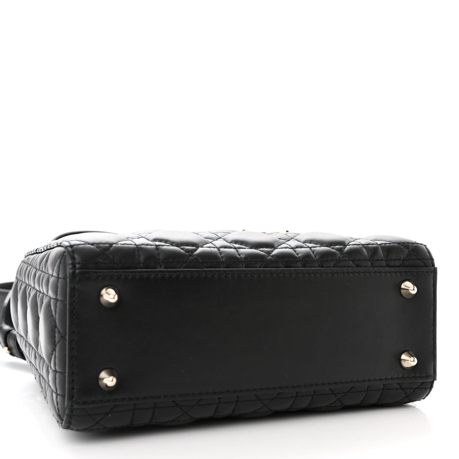Christian Dior Lambskin Cannage Small My ABCDior Lady Dior Black 4 of 11
