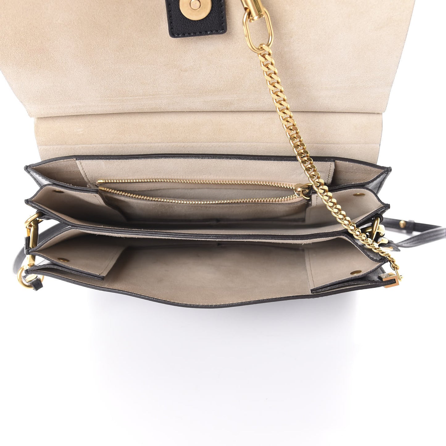 Goatskin Medium Faye Shoulder Bag Black