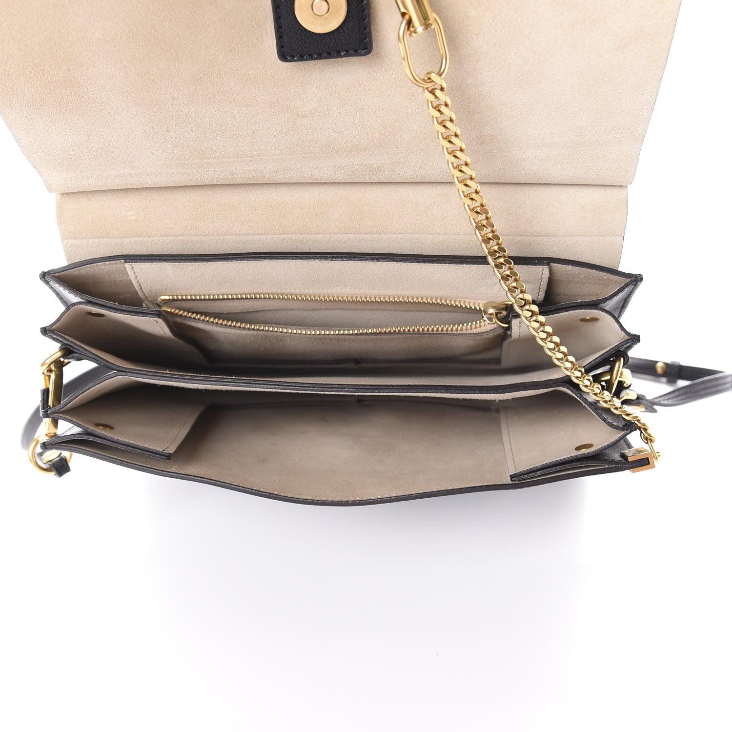 Chloe Goatskin Medium Faye Shoulder Bag Black 5 of 9