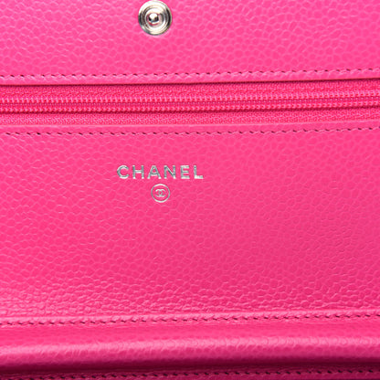 Chanel Caviar Quilted Wallet on Chain WOC Pink 6 of 11