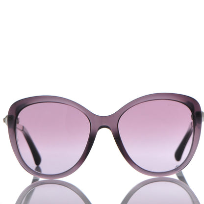 Chanel Acetate Pearl Winter Butterfly Sunglasses 5338-H-A Purple 2 of 8