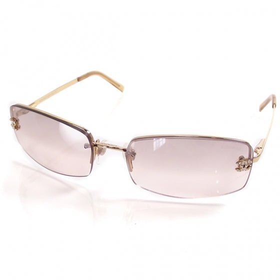 Rhinestone CC Sunglasses 4093 Brown