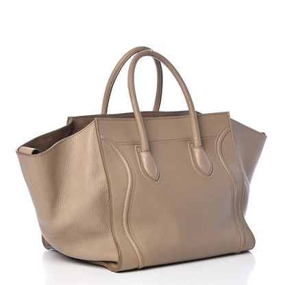 Celine Supple Calfskin Medium Phantom Luggage Beige 3 of 20