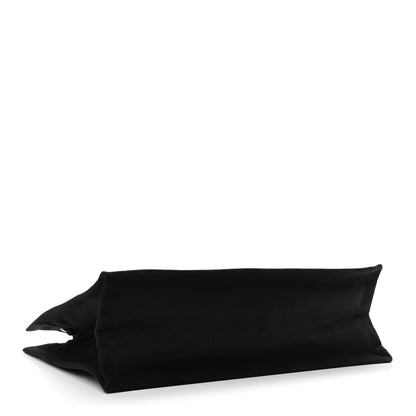 Saint Laurent Canvas Calfskin Leopard Print Rive Gauche Noe Tote Natural Black 4 of 13