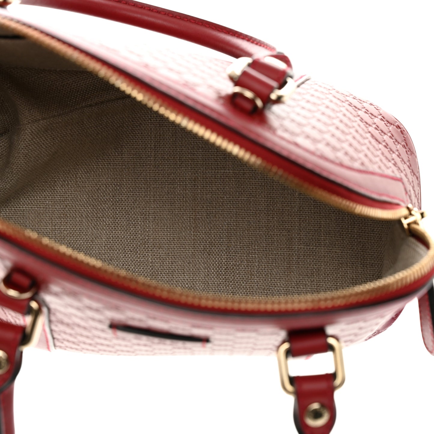Soft Microguccissima Mini Dome Bag Rosso