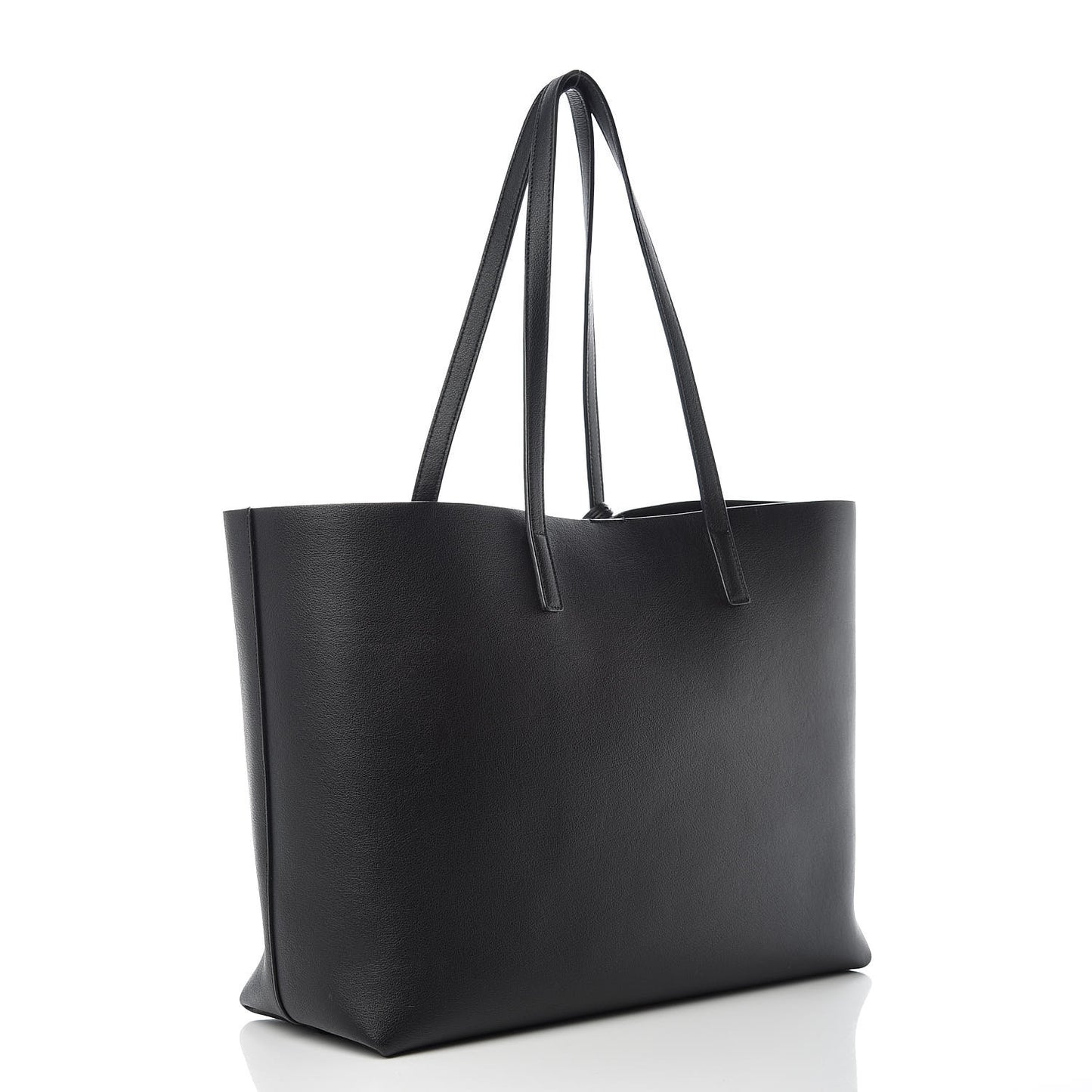 Calfskin Large Shopping Tote Black