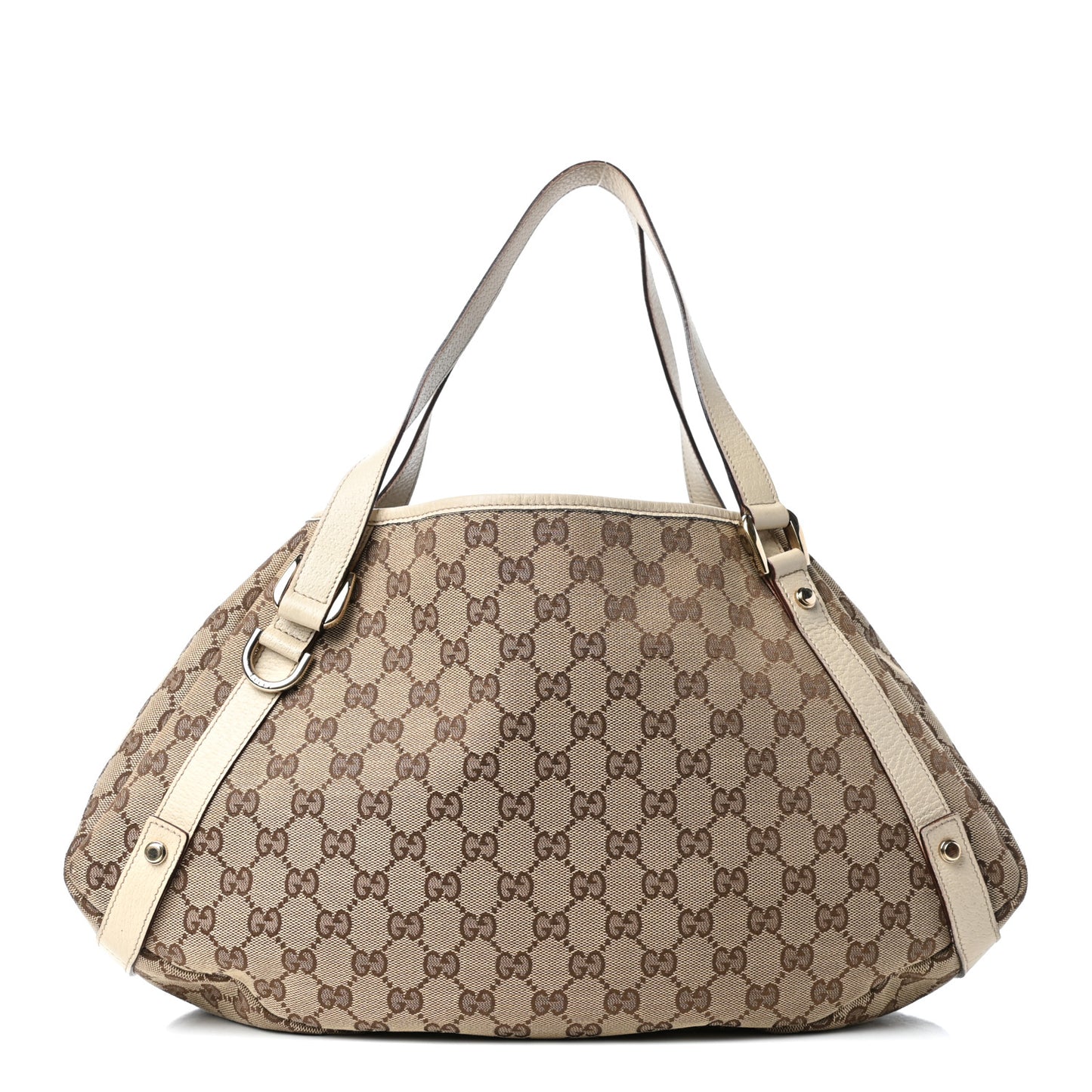 Monogram Medium Abbey Shoulder Bag Off White