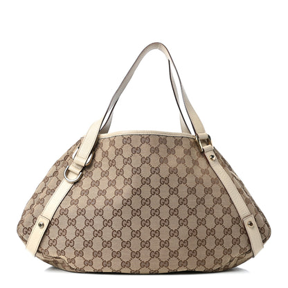 Gucci Monogram Medium Abbey Shoulder Bag Off White 1 of 9