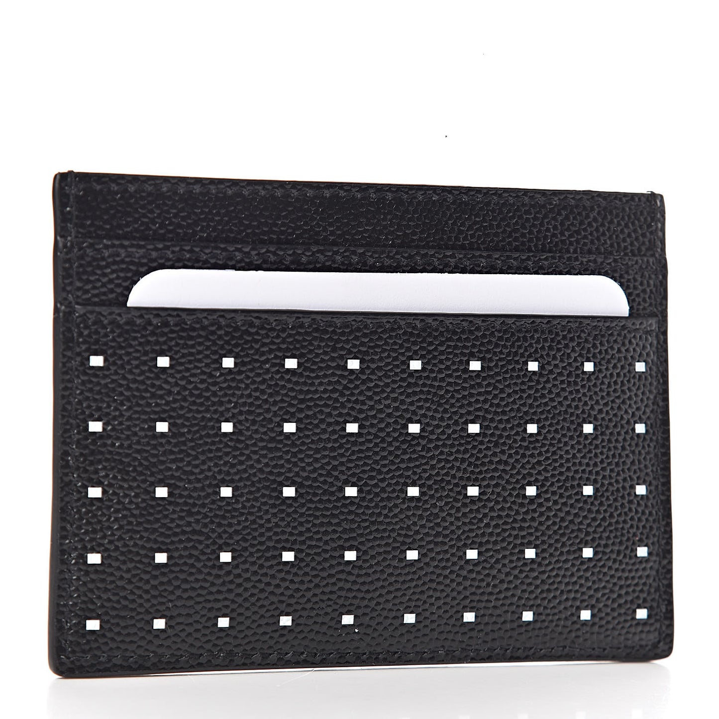 Grain De Poudre Geo Print Monogram Credit Card Case Black White