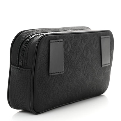 Louis Vuitton Taurillon Monogram Uniformes Solar Ray Soft Pochette Volga Belt Bag Black 3 of 10