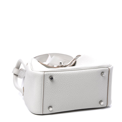 Hermes Taurillon Clemence Mini Lindy 20 Gris Perle 3 of 13