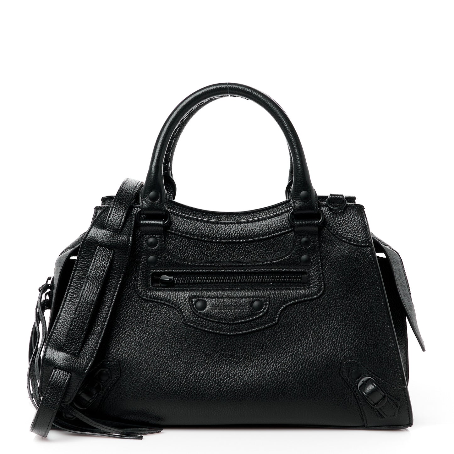 Grained Calfskin Neo Classic Black Hardware S City Black