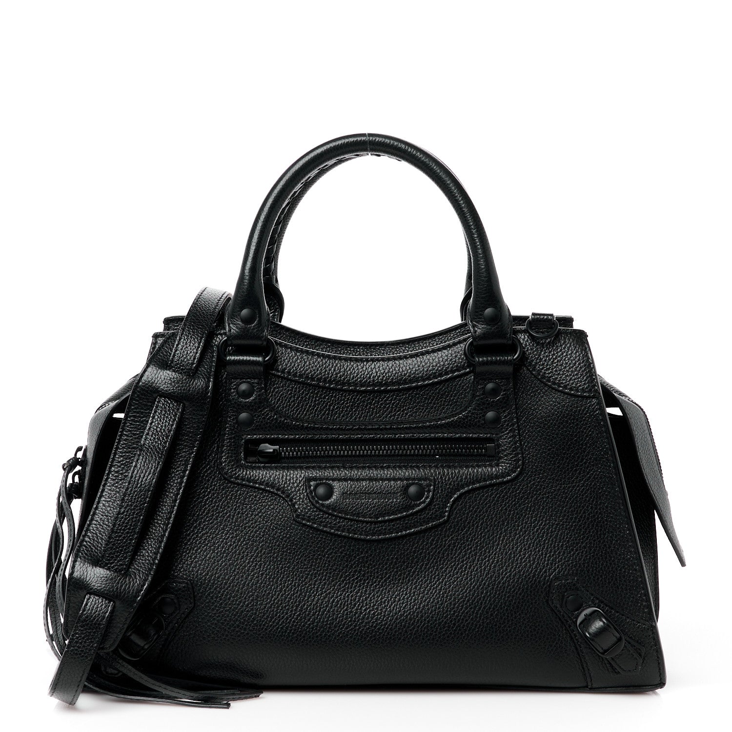 Balenciaga Grained Calfskin Neo Classic Black Hardware S City Black 1 of 16