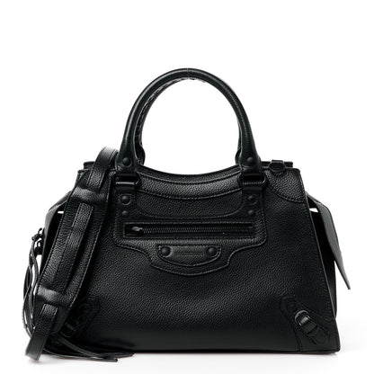 Balenciaga Grained Calfskin Neo Classic Black Hardware S City Black 1 of 16