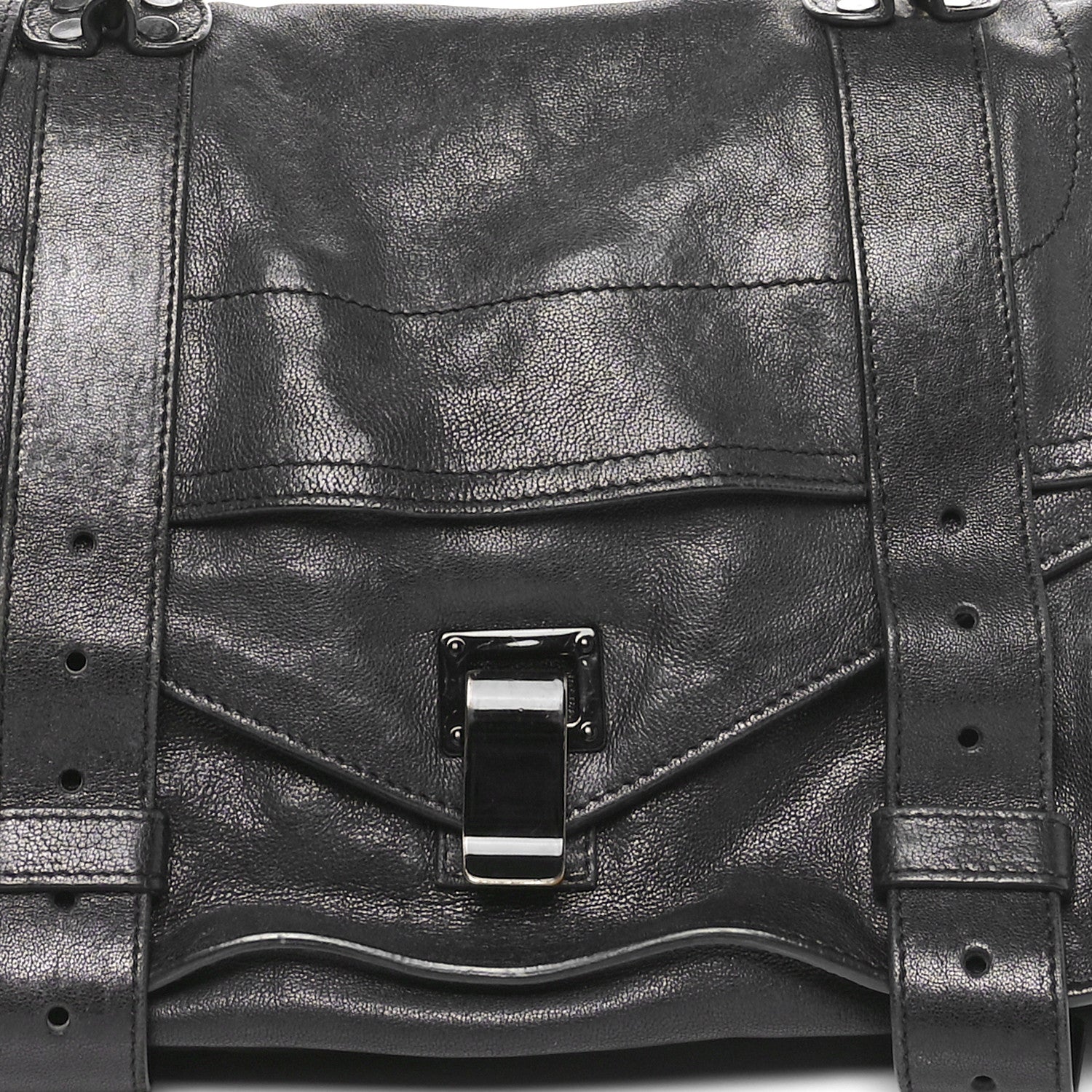 Proenza Schouler Lambskin Medium PS1 Satchel  Black 7 of 10
