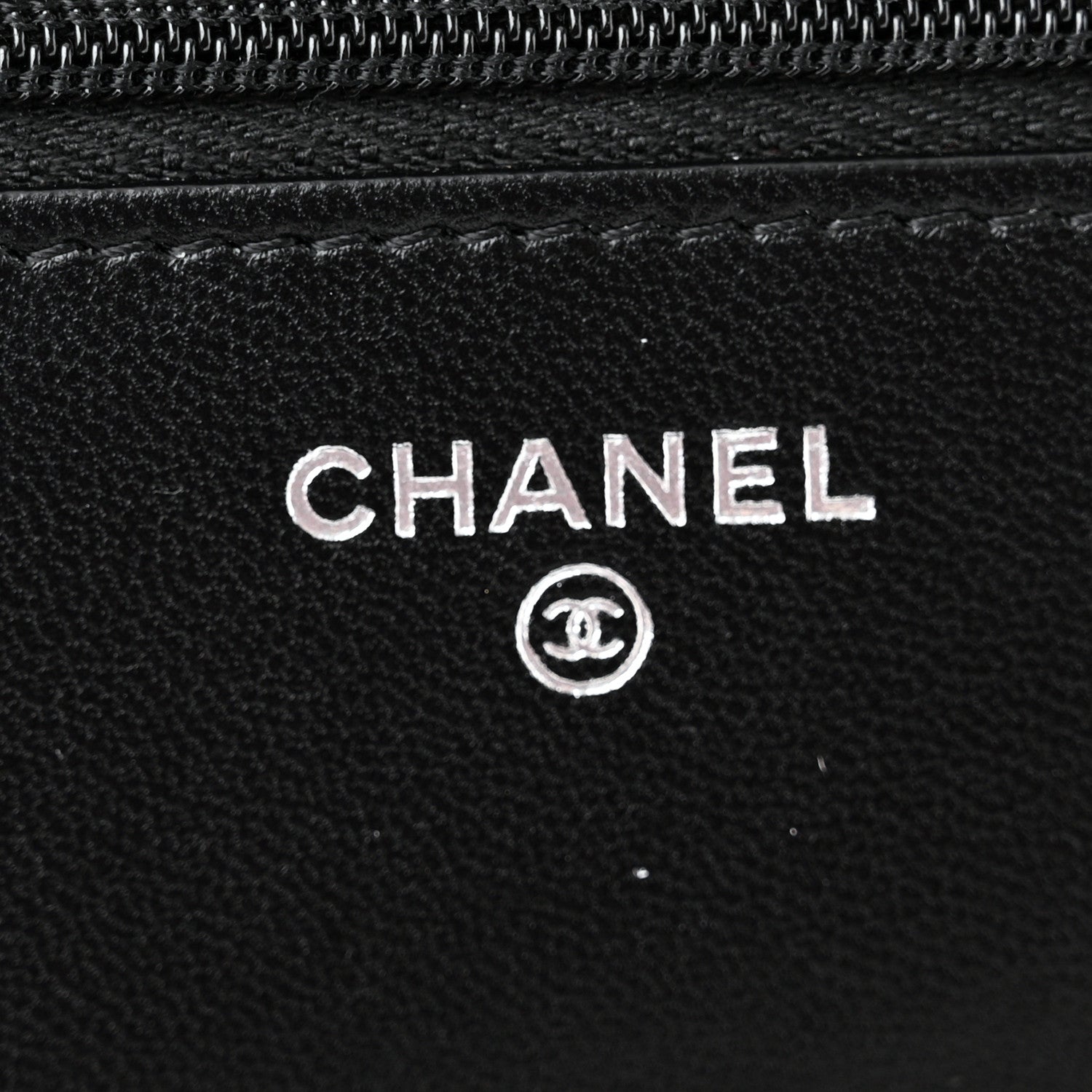 Chanel Lambskin Quilted Wallet On Chain WOC Black 6 of 12