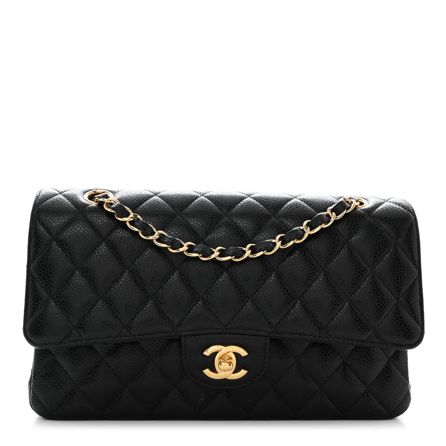 Chanel Caviar Quilted Medium Double Flap Black 1 of 10