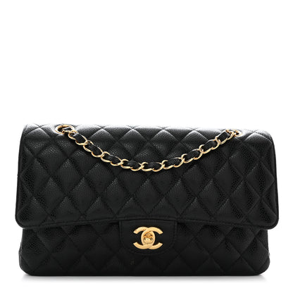 Chanel Caviar Quilted Medium Double Flap Black 1 of 10