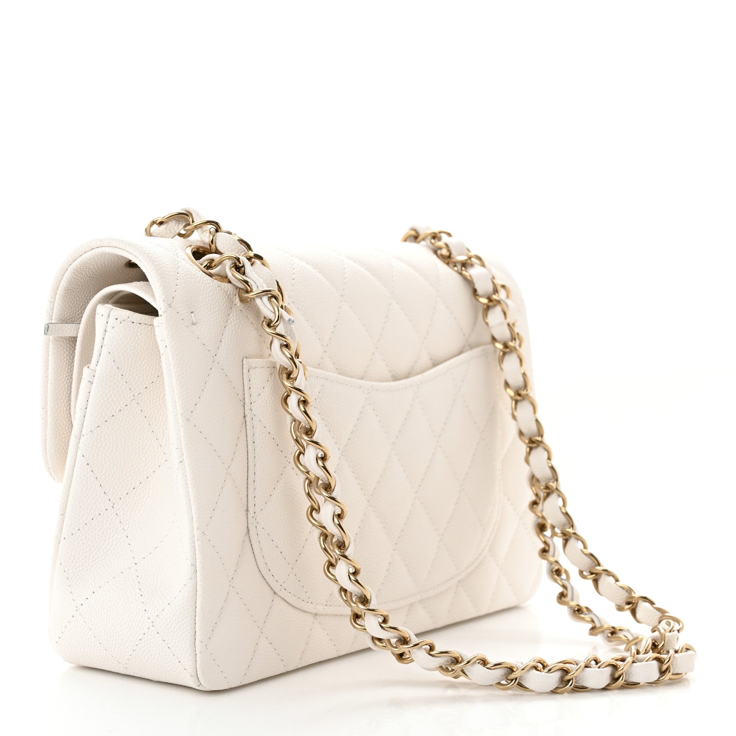 Chanel Caviar Quilted Small Double Flap White 3 of 11